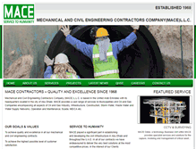 Tablet Screenshot of macecontractors.com